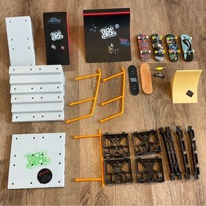 Tech Deck Lot Skateboards Ramp Stairs Rails Spin Master SK8 Skatepark Parts Deck